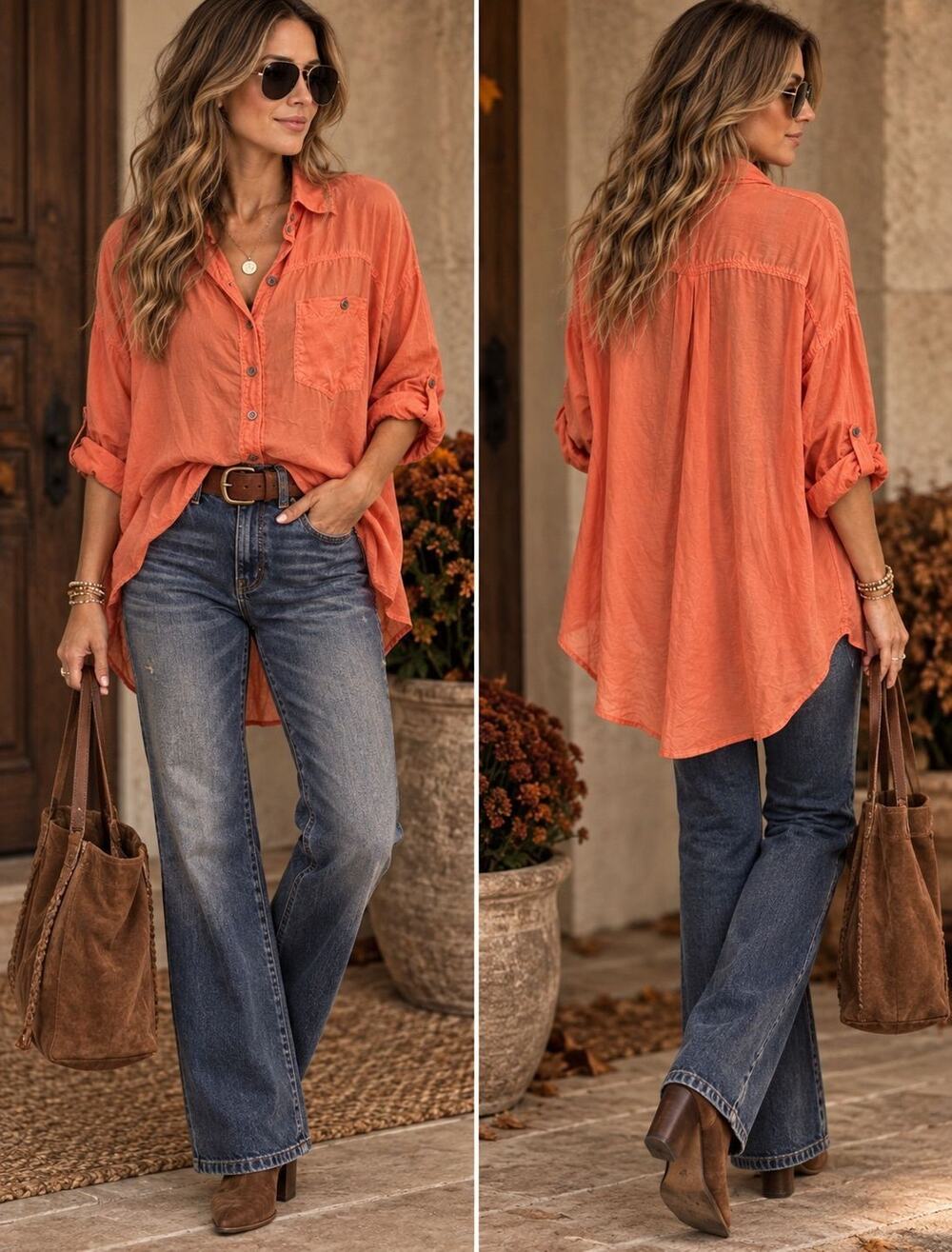 Pete & Greta by Johnny Was Silk Blouse SZ Small